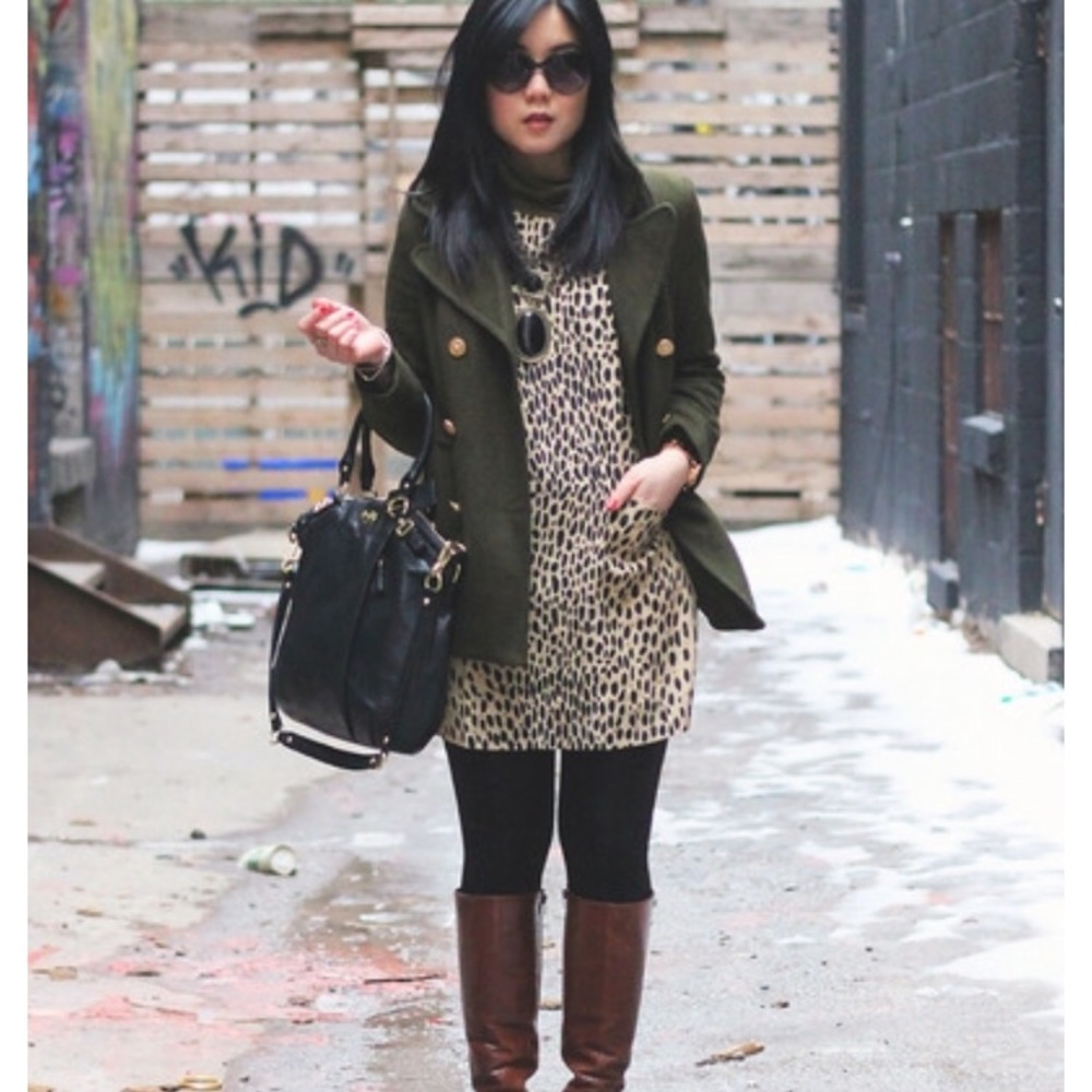 J Crew Leopard Print Dress